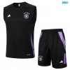 Camiseta futbol Entrenamiento Sin Mangas Alemania + Pantalón Corto 2024/25 negro