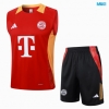Camiseta futbol Entrenamiento Sin Mangas Bayern Munich + Pantalón Corto 2024/25 rojo