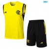 Camiseta futbol Entrenamiento Sin Mangas Flamengo + Pantalón Corto 2024/25 amarillo