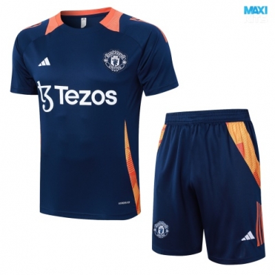 Camiseta futbol Manchester United + Pantalón Corto 2024/25 Azul marino