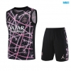 Camiseta futbol Entrenamiento Sin Mangas PSG + Pantalón Corto 2025/26 Rosa/negro