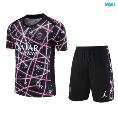 Camiseta futbol PSG + Pantalón Corto 2025/26 Rosa/negro
