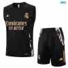 Camiseta futbol Entrenamiento Sin Mangas Real Madrid + Pantalón Corto 2024/25 negro