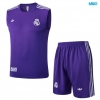 Camiseta futbol Entrenamiento Sin Mangas Real Madrid + Pantalón Corto 2025/26 Violeta/Blanco