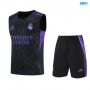 Camiseta futbol Entrenamiento Sin Mangas Real Madrid + Pantalón Corto 2025/26 negro/Violeta