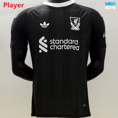 Camiseta futbol Versión Player Liverpool Portero Negro 2025/26