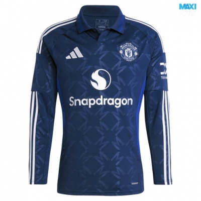 Camiseta futbol Manchester United Segunda Manga Larga 2024/25