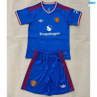Camiseta de fútbol Manchester United Niño Azul 2026/27