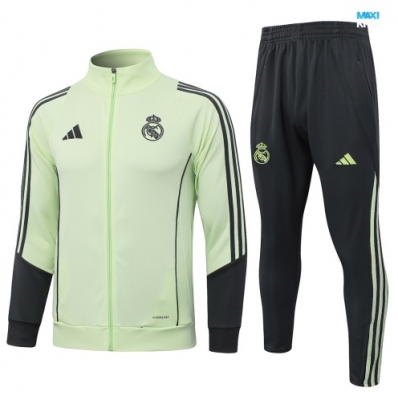 maxikits Chaqueta Chándal fútbol Real Madrid Niño 2026/27 Verde/Gris/Verde k305