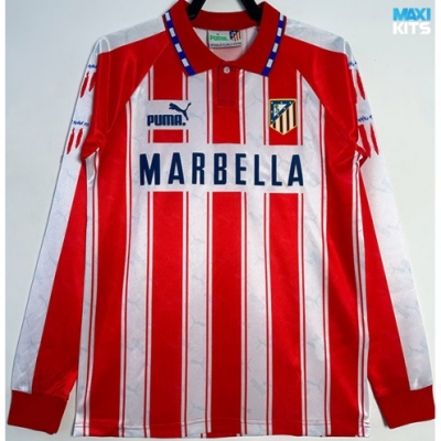 Camiseta futbol Retro Atlético de Madrid Primera Manga Larga 1994-95