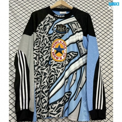 Camiseta futbol Retro Newcastle United Portero Manga Larga Azul 1995-96