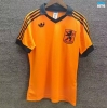 Camiseta de fútbol Retro Países Bajos Naranja 1980
