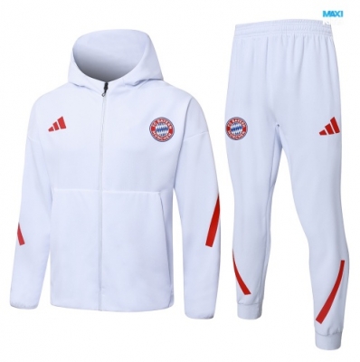 maxikits Chaqueta Chándal fútbol Con Capucha Bayern Munich 2026/27 Blanco k53