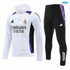 Chaqueta Chandal Con Capucha Real Madrid 2024/25 Blanco