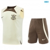 Camiseta futbol Entrenamiento Sin Mangas Corinthians + Pantalón Corto 2024/25 Blanco