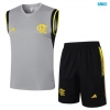 Camiseta futbol Entrenamiento Sin Mangas Flamengo + Pantalón Corto 2024/25 gris