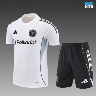 Camiseta futbol Inter Miami Niño + Pantalón Corto 2025/26 Blanco/negro
