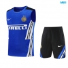 Camiseta futbol Entrenamiento Sin Mangas Inter Milan + Pantalón Corto 2025/26 Azul/negro