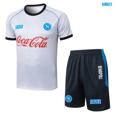 Camiseta futbol Napoli + Pantalón Corto 2025/26 Gris