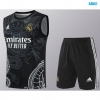 Camiseta futbol Entrenamiento Sin Mangas Real Madrid + Pantalón Corto 2024/25 negro
