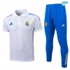 Camiseta futbol Polo Real Madrid 2025/26 Blanco/Azul