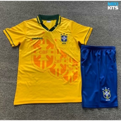Camiseta futbol Retro Brasil Niño Primera 1994