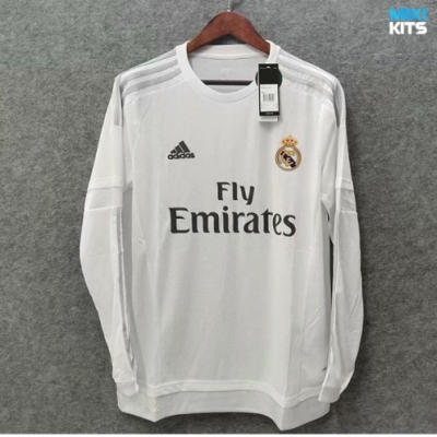 Camiseta futbol Retro Real Madrid Primera Manga Larga 2015-16