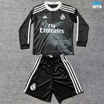 Camiseta futbol Retro Real Madrid Niño Tercera Manga Larga 2014-15