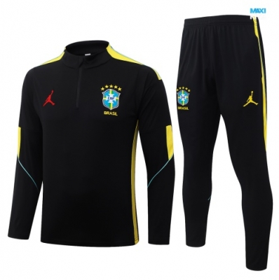 maxikits Chándal fútbol Brasil 2026/27 Negro/Amarillo k64