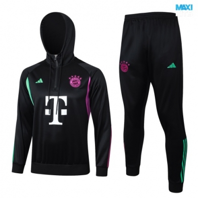 Chaqueta Chandal Con Capucha Bayern Munich 2024/25 negro