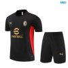Camiseta futbol AC Milan + Pantalón Corto 2024/25 negro