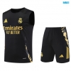 Camiseta futbol Entrenamiento Sin Mangas Real Madrid + Pantalón Corto 2024/25 negro