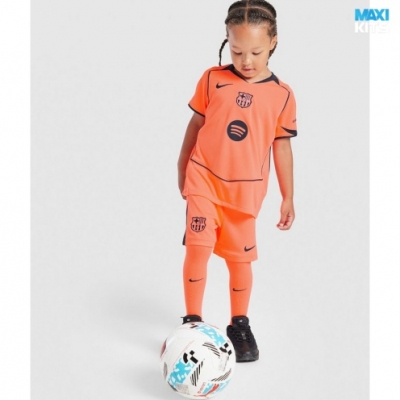 Camiseta futbol Barcelona Niño Tercera Naranja 2025/26