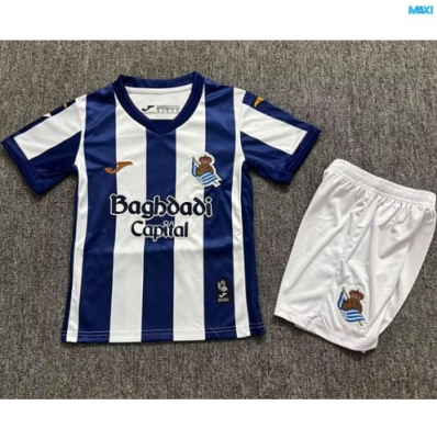 Maxikits Ofertas Camisetas futbol Real Sociedad Niño Primera 2026/27 por mayor