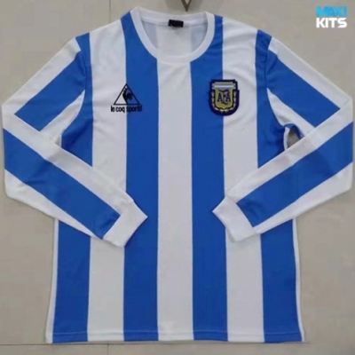 Camiseta futbol Retro Argentina Primera Manga Larga 1986