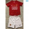 Camiseta futbol Retro Manchester United Niño Primera 2007-08