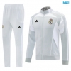 Chaqueta Chandal Real Madrid 2025/26 Gris/Blanco