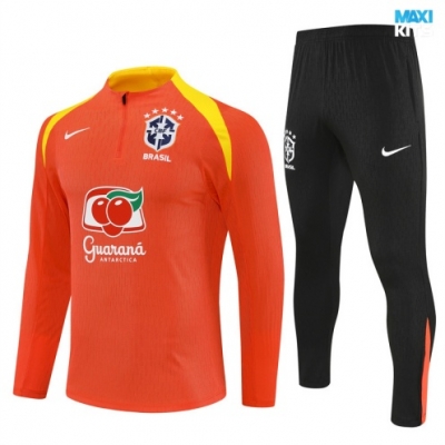 Chandal Brasil Niño 2025/26 Naranja/amarillo