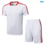Camiseta futbol Bayern Munich + Pantalón Corto 2025/26 Blanco/rojo