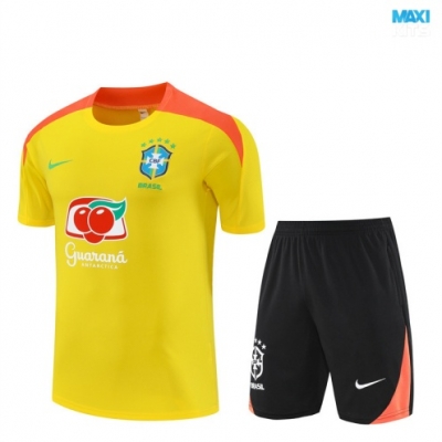 Camiseta futbol Brasil + Pantalón Corto 2025/26 amarillo/negro/Naranja