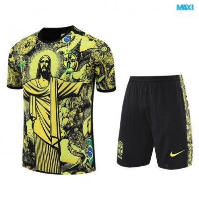 Camiseta futbol Brasil + Pantalón Corto 2025/26 amarillo/negro