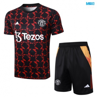 Camiseta futbol Manchester United + Pantalón Corto 2024/25 negro
