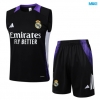 Camiseta futbol Entrenamiento Sin Mangas Real Madrid + Pantalón Corto 2024/25 negro