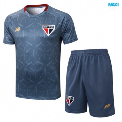 Camiseta futbol Sao Paulo + Pantalón Corto 2025/26 Gris