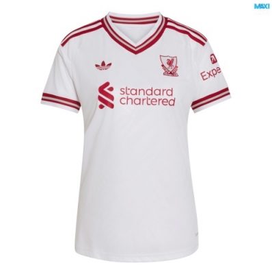 Maxikits Ofertas Camisetas futbol Liverpool Mujer Segunda Blanco 2026/27 por mayor