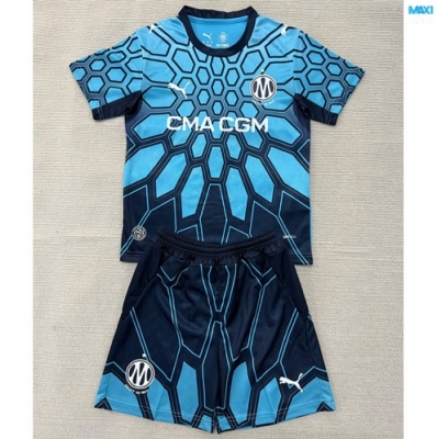 Maxikits Ofertas Camiseta futbol Marsella Niño Portero Azul 2026/27 por mayor