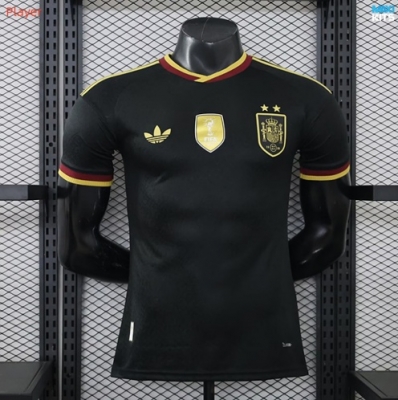 Maxikits Hacer Camisetas futbol Versión Player España 2 estrellas Negro 2026/27 por mayor
