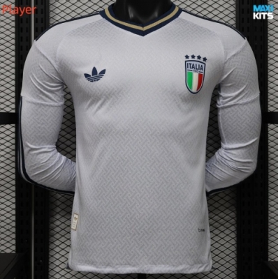 Camiseta de fútbol Versión Player Italia Segunda Manga Larga 2026/27