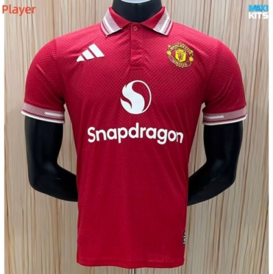 Camiseta de fútbol Versión Player Manchester United Polo Rojo 2026/27