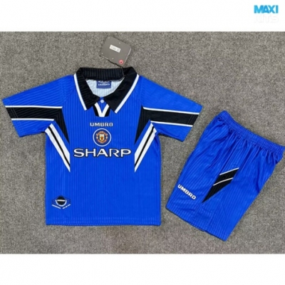 Camiseta futbol Retro Manchester United Niño Segunda 1996-98